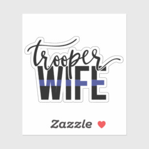 Woonvrouw van de politie sticker