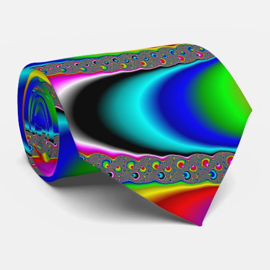 Woooo Mandelbrot Fractal Stropdas (Opgerold)