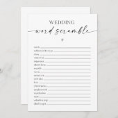 Woord-breekbaar Vrijgezellenfeest Programma (Voorkant / Achterkant)