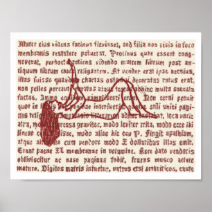 Woord Gebrandschilderd Glas 3 Poster