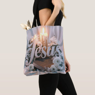 Woord Jezus canvas tassen Christelijk