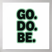 Woord, Motivatie, retro Poster (Voorkant)