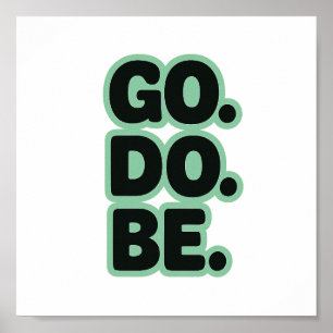 Woord, Motivatie, retro Poster