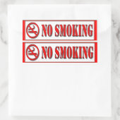 Woord niet roken sticker (Tas)