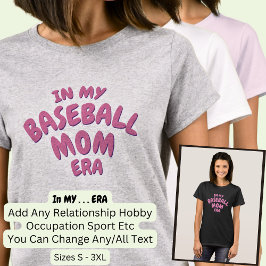 Woord toevoegen IN MIJN aangepaste sport MOM ERA T-shirt
