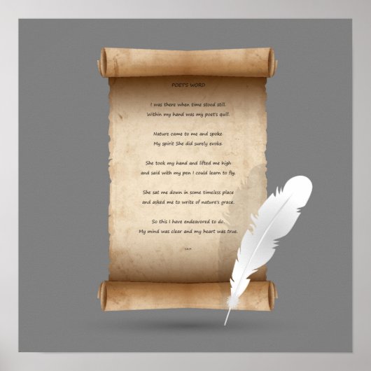 WOORD VAN DE POET POSTER (Voorkant)