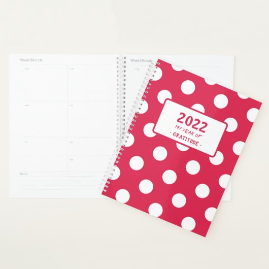 Woord van het Jaar Red Polka Dot Planner (Display)