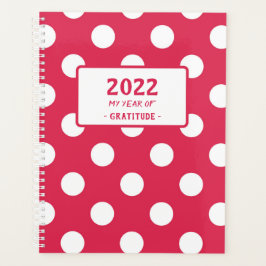 Woord van het Jaar Red Polka Dot Planner