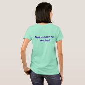 Woord van het T-shirt Nerd Womens Ringer (Achterkant volledig)