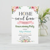 Woord van huisverwarming kaart (Staand voorkant)