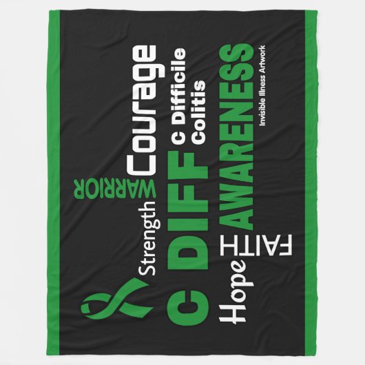 Woorden...C Diff Fleece Deken (Voorkant)