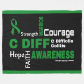 Woorden...C Diff Fleece Deken (Voorkant (Horizontaal))