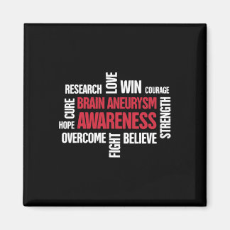 Woorden Cadeau Hersenaneurysma Awareness Magneet