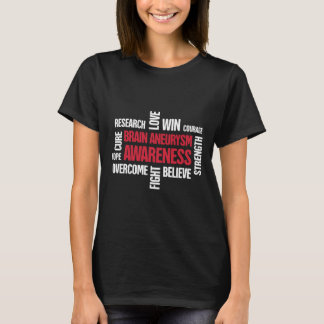 Woorden Cadeau Hersenaneurysma Awareness T-shirt
