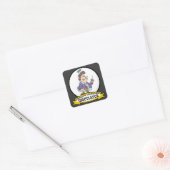 WOORDEN GROOTSTE INOCULATOR CARTOON VIERKANTE STICKER (Envelop)