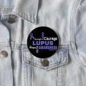 Woorden...Lupus Ronde Button 7,6 Cm (In situ)