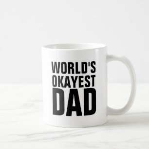 WOORDEN OKAYEST DAD COFFEE MUGS KOFFIEMOK
