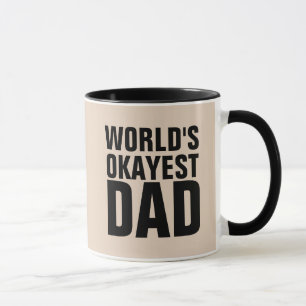 WOORDEN OKAYEST DAD COFFEE MUGS MOK