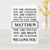 Woorden over aanmoediging worden snel aangepast kaart (Gele Bloem)