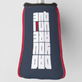 Woorden Pap Je bent uniek Golfheadcover (Draai 90)