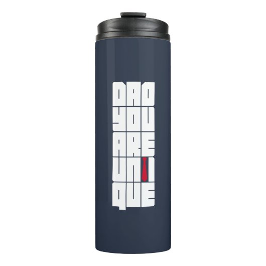 Woorden Pap Je bent uniek Thermosbeker (Voorkant)