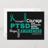 Woorden...PTSD-Briefkaart Briefkaart (Voorkant / Achterkant)