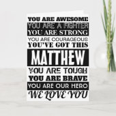 Woorden Van Aanmoediging Beterschap Gauw Zwart Ges Kaart (Voorkant)