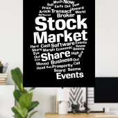 Woorden van de beleggers poster (Thuiskantoor)