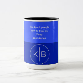 Woorden van de moedige koffie-Mok Tweekleurige Koffiemok