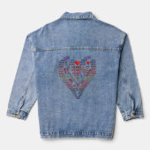 Woorden van Hart Vrouwen Denim Jacket (Achterkant)
