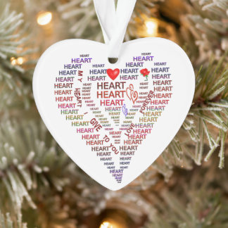 Woorden van het hart Acrylhart Ornament