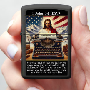 Woorden van hoop: Jezus, typemachine, Amerikaanse