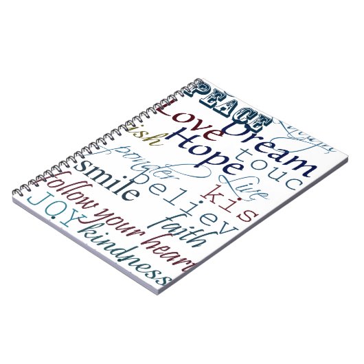 Woorden van inspiratie notitieboek (Linkerzijde)