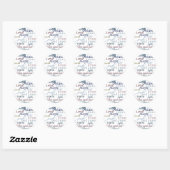 Woorden van inspiratie ronde sticker (Vel)