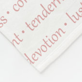 Woorden van liefde Fleece Blanket Deken (Hoek)