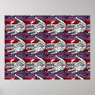 Woorden van Love Hand Poster