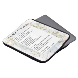 Woorden van macht verheffen gedicht laptop sleeve