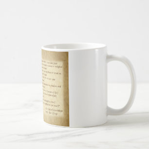 Woorden van onze dame van Guadalupe naar St. Juan  Koffiemok