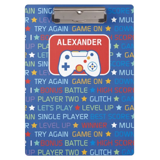 Woorden van videogames klembord (Voorkant)