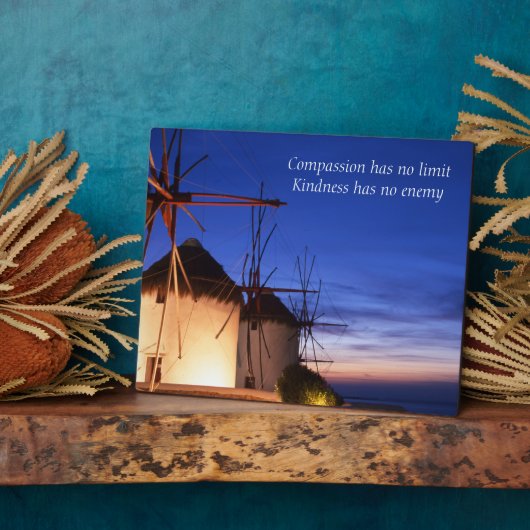 Woorden van wijsheid Tabletop Plaque met Easel Fotoplaat (Zijkant)