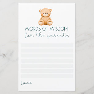 Woorden van wijsheid   Teddy Bear Baby Jongen Douc