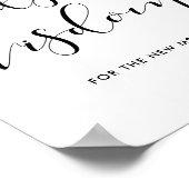 Woorden van wijsheids trouwbord poster (Hoek)