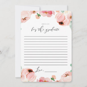 Woorden van Wisdom Advice Kaarten afstuderen