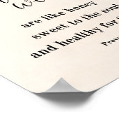 Woorden zijn als honing, spreekwoorden 16:24 poster (Hoek)