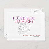 woorden zonder briefkaart (Voorkant / Achterkant)