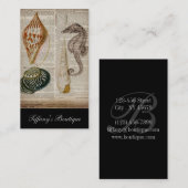 woordenboek frans  land seashell visitekaartje (Voorkant / Achterkant)