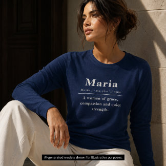 Woordenboek Naam Betekenis Definitie Vrouwen Tri-Blend Shirt