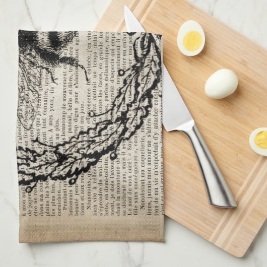 woordenboek van frans land - bij theedoek (Quarter Fold)