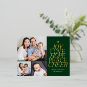 Woordenboom Folie Vakantie Briefkaart EDITABLE KLE (Staand Voorkant)