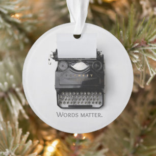 Woordenschrijfmachine Ornament